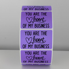 You Are the Heart of My Business Stickers Labels Thank You Packaging labels