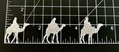 Holiday Die Cuts * 3 Wise Men * 12 Sets * Kraft, Black, Silver or Gold Glitter