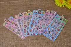 4 Sets (~100) Holographic Labubu Sticker Sheets, 18 Set, Laptop sticker, Journal