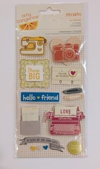 Amy Tangerine Remarks Hi Friend Scrapbooking Stickers By American Crafts