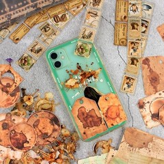 Vintage Scrapbook Kit – 90 Sheets Coffee Stain – Coffee and Manuscripts