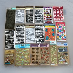 Lot Of 18 NOS Vintage Pkgs Of Stickers Asst Brands + Themes #3