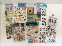 Lot of 20+ Dog Sticker Sheets New Nicole Sticko StckyPix Cardstock & Others