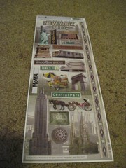 Scrapbooking Stickers Cardstock Paper House 13″ New York Hot Dog Cart Carriage