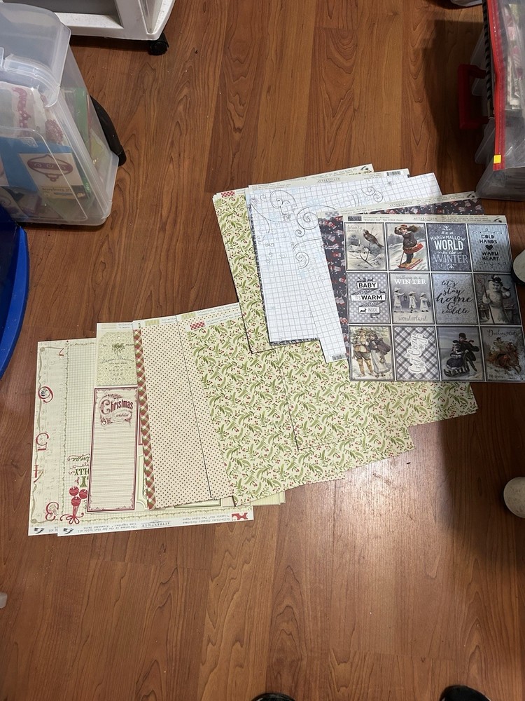 40 Pages Scrapbook Paper & 3 Pages Of Stickers