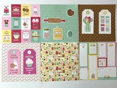 K167 – BAKE ME HAPPY MADE WITH LOVE 6X6 SCRAPBOOK CARD KIT WITH DIECUTS