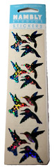 Hambly Studios Prismatic Stickers Mini Hummingbirds P7131 Birds Sparkle VTG New