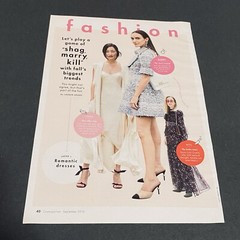 Fashion Magazine Clippings 2019 Models Junk Journal Decoupage Scrapbook Craft