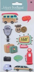 NEW! Jolee’s Boutique LeGrande 3-D Route 66 VACATION Theme 68955 Fast FREE Ship!