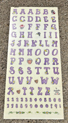 2000 VINTAGE 5 x 12″ SANDYLION GRANDPARENTS ABC Clear Sticker Sheet *