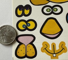 BUILD-AN-LION HEAD Sticker Set (20pc)Mane•Eyes•Hats•Sunglasses •Card Making