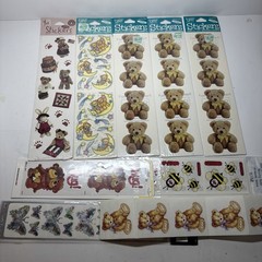 Vintage Sticker Sheets Lot Frances Meyer Suzy’s Zoo Sandylion Teddy Bear 1990s