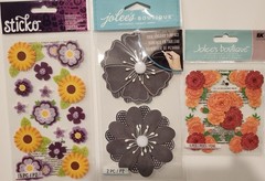 Lot Of 11 JOLEE’S BOUTIQUE STICKO Dimensional Scrapbooking Stickers FLOWERS