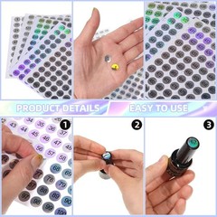 Small Number Stickers 1 to 500 Vinyl Consecutive Number Stickers Self Adhesiv…
