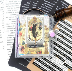 16 Sheets Quote Stickers for Scrapbooking Supplies, 812Pcs Phrases Words Sticker