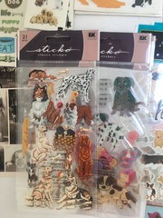 Lot of 20+ Dog Sticker Sheets New Nicole Sticko StckyPix Cardstock & Others