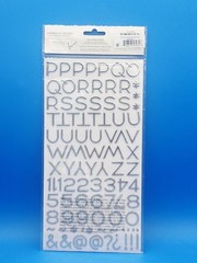 American Crafts 53284 Thickers Foil Stickers 2/Pkg-Hardcover – Silver (3Pk).