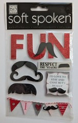 Mustache Fun Photo Booth Scrapbooking Stickers By Soft Spoken