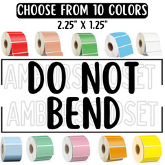 DO NOT BEND STICKERS WATERPROOF 2.25″ ENVELOPE LABELS SEAL SHIPPING CAUTION