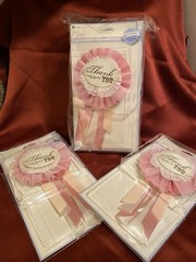 2011 (5) Bravissimo Making Memories Scrapbooking “Thank you” Ribbon Mementos
