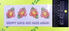 Provo Craft Hoppy Days Spring Flowers Stickers Sheet