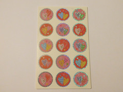 Mrs. Grossman’s Stickers Lot of 10 Sheets ~Sparkle Heart Seals~ Valentine 2013