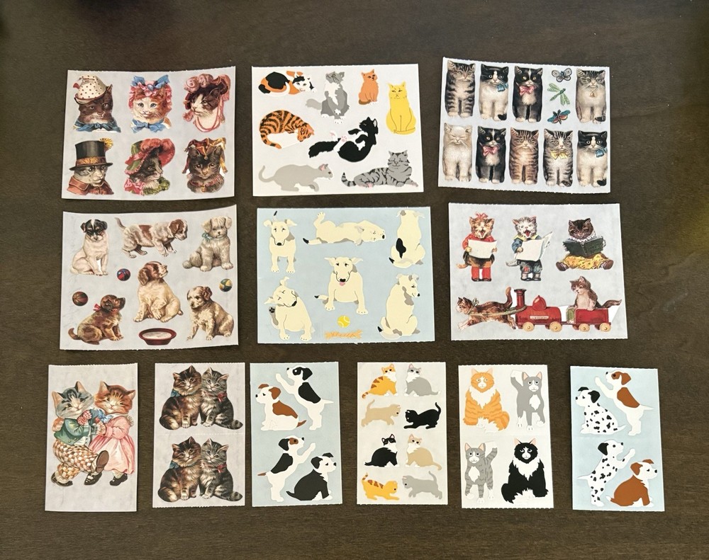 Vintage Mrs. Grossman’s & Gifted Stickers Dogs and Csts