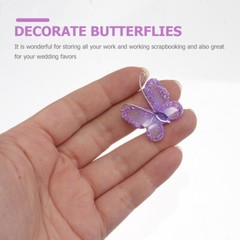50pcs wedding butterfly decor butterfly decorations butterfly clothing patches