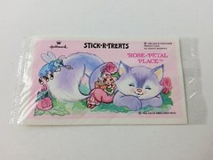 Vintage 1983 Hallmark Stick-r-treats Rose Petal Place Sticker Treats Sheet NEW