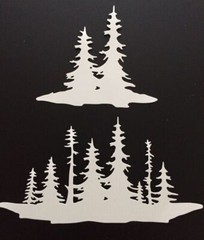 Tim Holtz Die Cuts * Forest Shadows * 6 Sets * White or Green Cardstock
