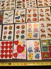 Vintage 1970s-90s Lot Of 30+ Stickers Mixed Brands – Dennison – And More !!