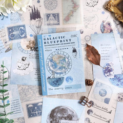 24 Pcs Vintage Washi Sticker for Scrapbook, Sticker Pad for Scrapbook,Journals,