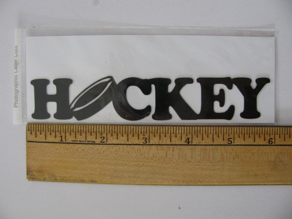 Laser Cuts HOCKEY TITLE 1 Piece 1″ X 5.75″ NIP