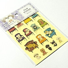 Cute Dog Film Sticker Maltese Shih Tzu Poodle Chihuahua Corgi Japan