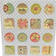 Colorbok Stickers Autumn Spring Color Sun Floral Hello Pretty 16 Epoxy #55378