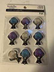 Halloween Stickers – NEW – 3-D | Fortune | Moths | Happy Halloween NIP