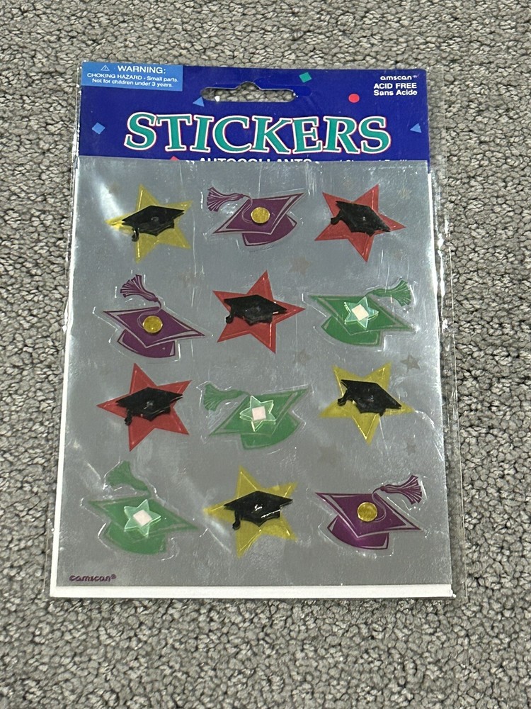 Foiled Graduation Mortar Boards Diplomas Multi Color Decoration Party Supply
