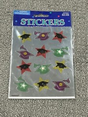Foiled Graduation Mortar Boards Diplomas Multi Color Decoration Party Supply
