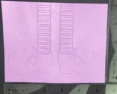 5 WITCH LEGS embossed Card Fronts