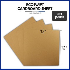 20 12×12 «EcoSwift Brand Chipboard Cardboard Craft Scrapbook Scrapbooking Sheets