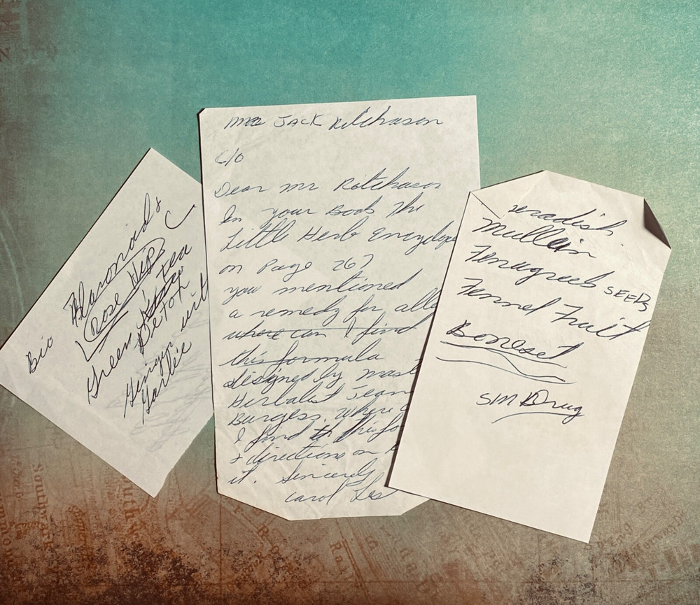 Vtg Handwritten Notes Scrapbooking Craft Junk Journal Prop Ink On Paper Cursive
