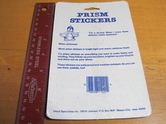 PRISM STICKER SHEETS VINTAGE HEARTS RAINBOW MULTI COLOR VINTAGE PRISMATIC NIP