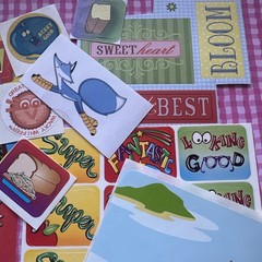 Vintage 80s 90s Y2K Sticker Partials & Singles Various Brands Years As Is Lot C
