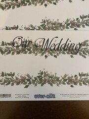 Lot of 4 EK Success Over-alls Scrapbook Titles 12” X 5.25” Wedding Theme