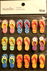 Flip Flops Flop Beach Shore Tropical Summer Sand Shoes Recollections Stickers