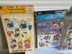 Vintage Stickers/rub ons Mixed Lot Disney,Holiday,Sesame Street, animals