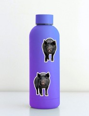 Black Pig Die Cut Vinyl Stickers Scrapbooking Laptop Waterbottle