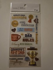 Recollections GRANDPA Scrapbooking Stickers