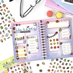 1000+ Tiny Animal Travel Mood Food Cartoon Planners Mini Stickers | For Daily…