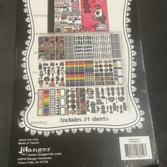 Ranger Dylusions Creative Dyary Stickers Collections 1 & 2 48 sheets NEW